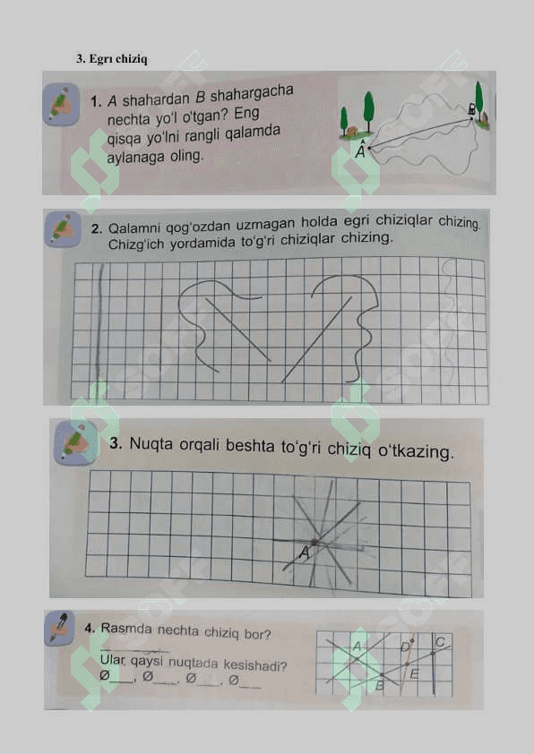 TO‘G‘RI VA EGRI CHIZIQ 3