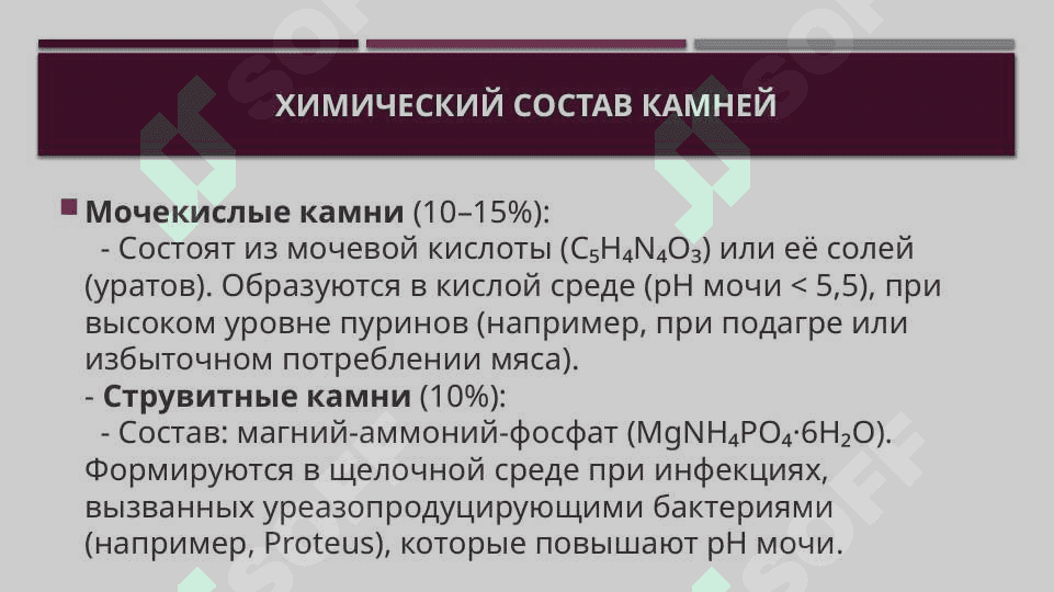 Химические основы каменных болезней 6