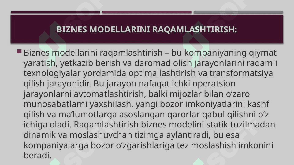 Biznes modellarini raqamlashtirish 3