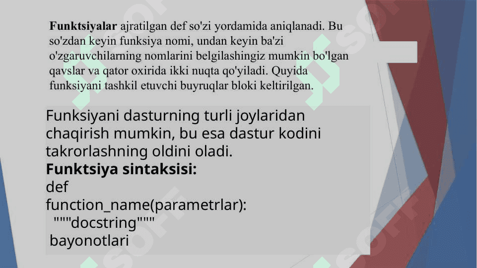 Funksiyalarning tuzilishi 6