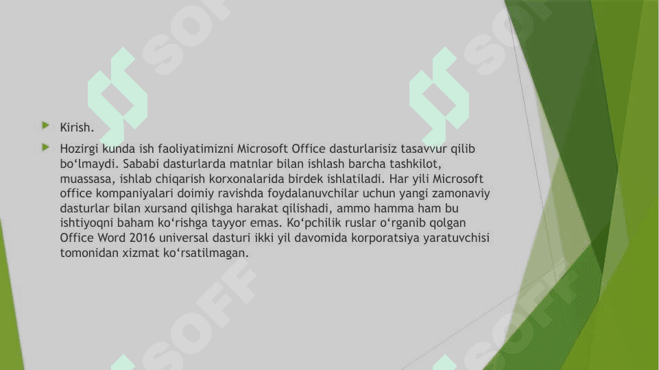 Microsoft Office dasturini o’qitish metodikasi 3