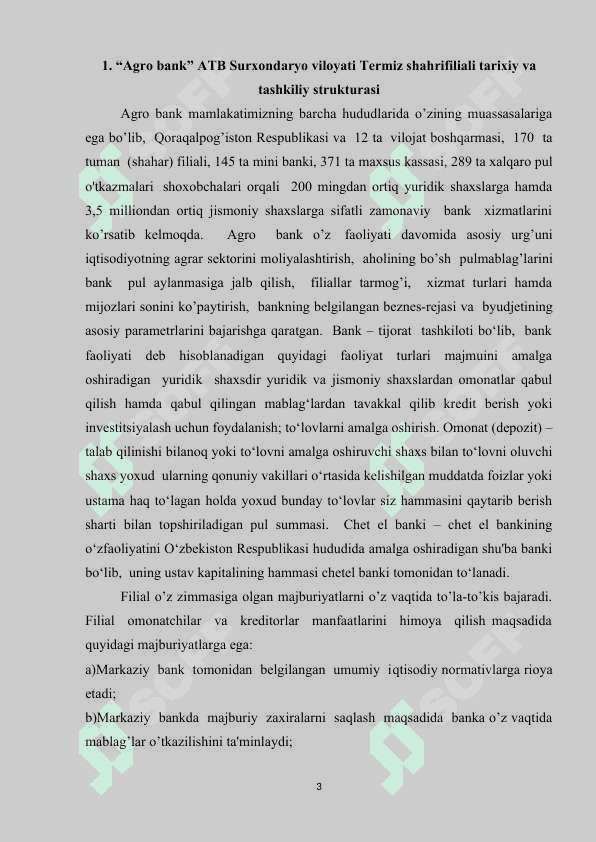 Agro bank amaliyot hisoboti Termiz shahri 3