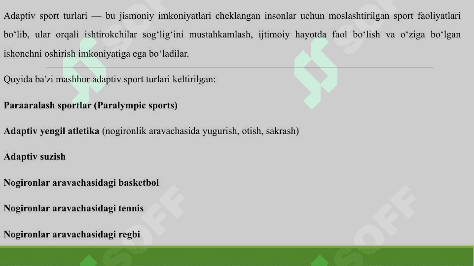 ADAPTIV SPORT TURLARI 3