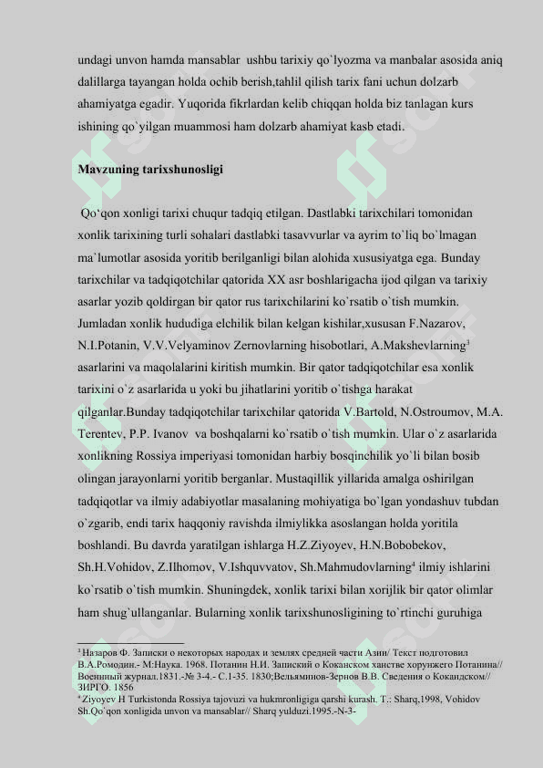 OʻRTA OSIYO XONLIKLARIDA HARBIY UNVON VA MANSABLAR. 3