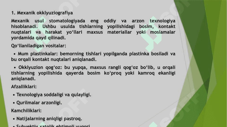 Okklyuziografiya usuli 7