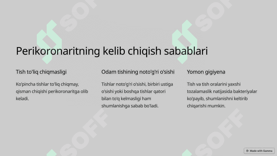 Perikoronarit stomatologiya 2
