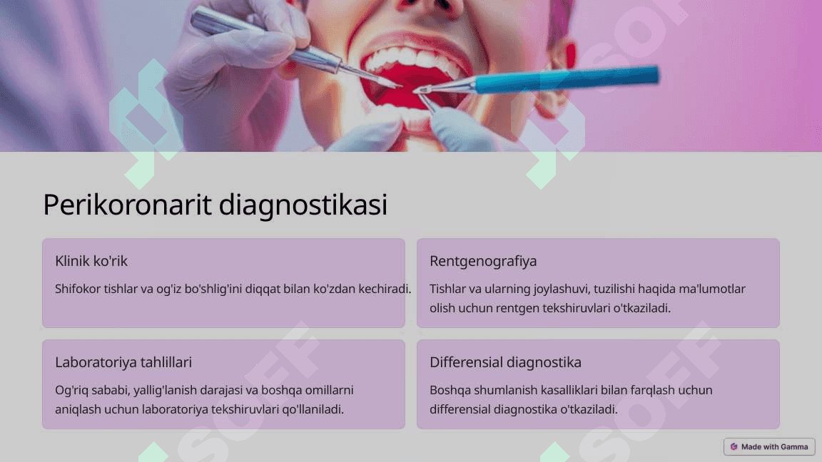 Perikoronarit stomatologiya 4
