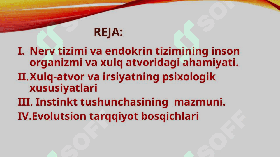 Xulq-atvorning psixofoziologik asosi 2