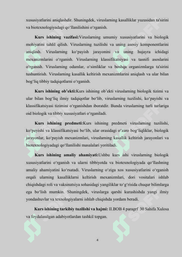 VIRUSLAR (VIROPHYTA) TUZILISHI, KO‘PAYISHI VA KLASSIFIKASIYASI 4