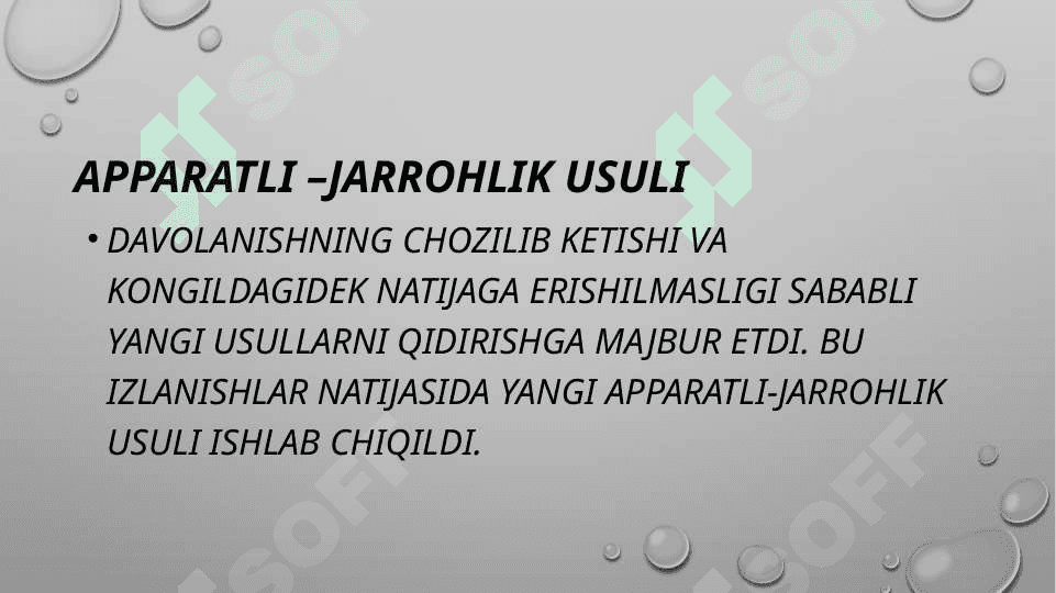 tish qatorlari deformatsiyalarining bartaraf qilishning apparatur-jarrohlik usuli 6