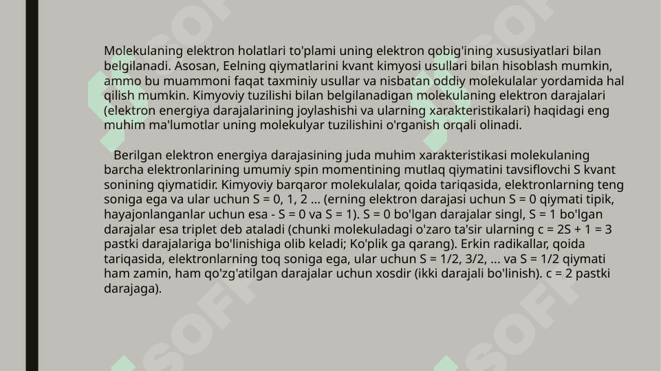 Molekulyar spektrlarning xillari 7