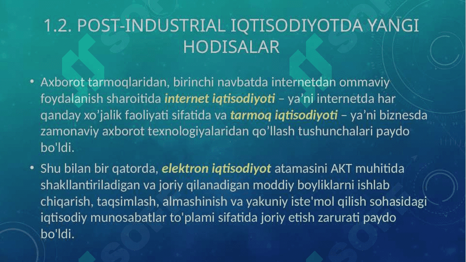 RAQAMLI IQTISODIYOT ASOSLARI 7