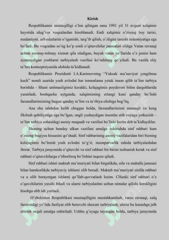 Sinfdan tashqari tarbiyaviy ishlarning mazmuni 2