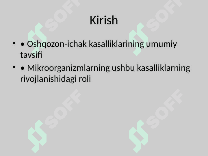 Gastrit, Oshqozon ichak yarasi, Kolit 2