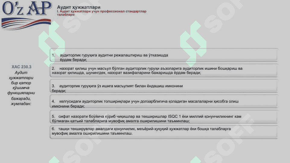 АУДИТ ҳужжатлари 6