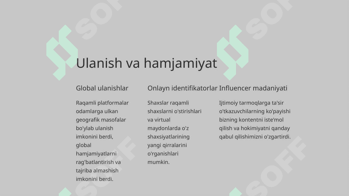 Raqamli  madaniyatning yuksalishi 2