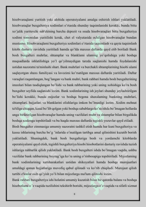 Asakabank amaliyot hujjati 5 kurs 8