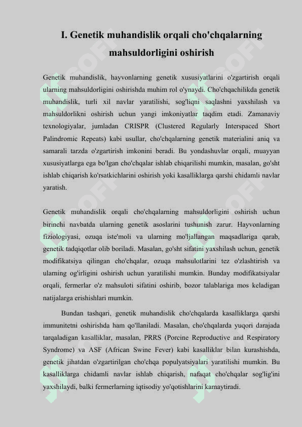 CHOʻCHQALARNING MAHSULDORLIGINI OSHIRISH 4