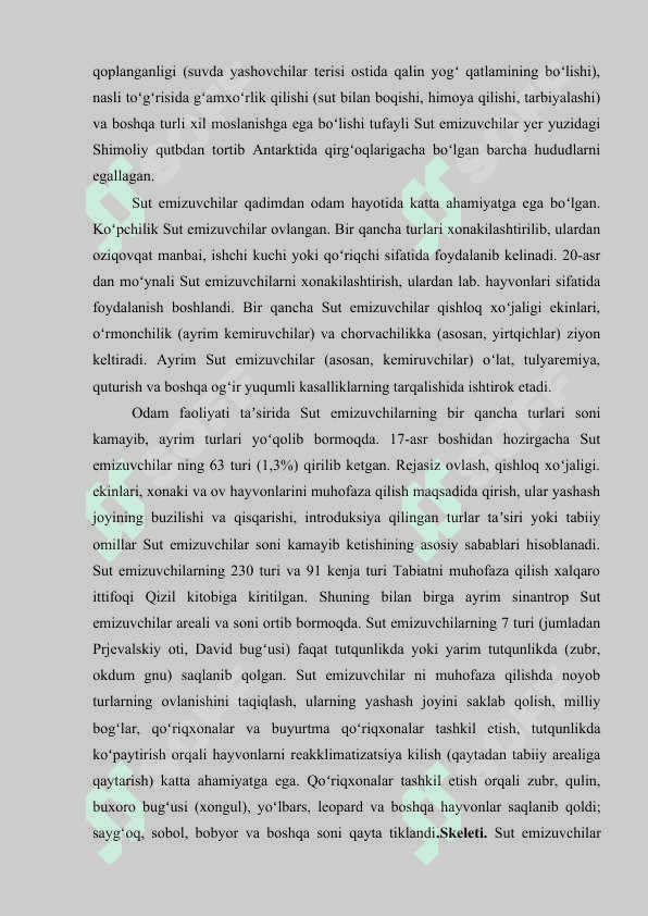 O’SIMLIKLARGA ZARAR KELTIRUVCHI SUT EMIZUVCHILAR 5