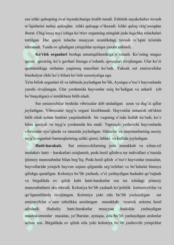 O’SIMLIKLARGA ZARAR KELTIRUVCHI SUT EMIZUVCHILAR 8