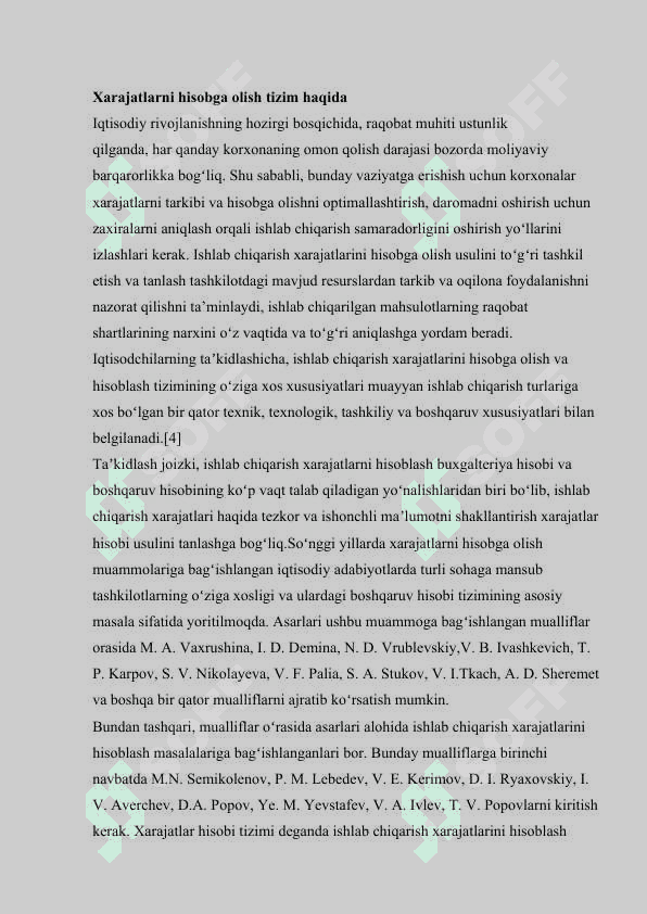 Oqilona xarajatlar strategiyasi 2