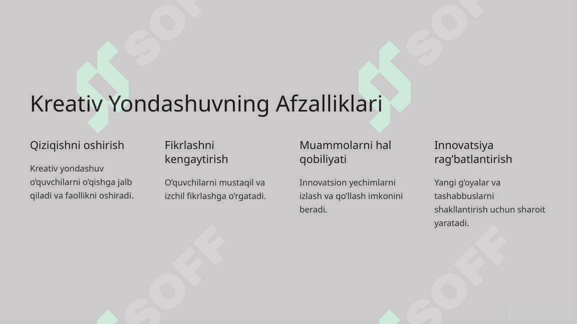 XXI Asr Ko'nikmalarini Shakllantirishda Kreativ Yondashuv 4