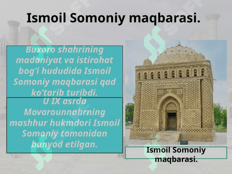 O’zbekistonning tarixiy-me’moriy yodgorliklari 2