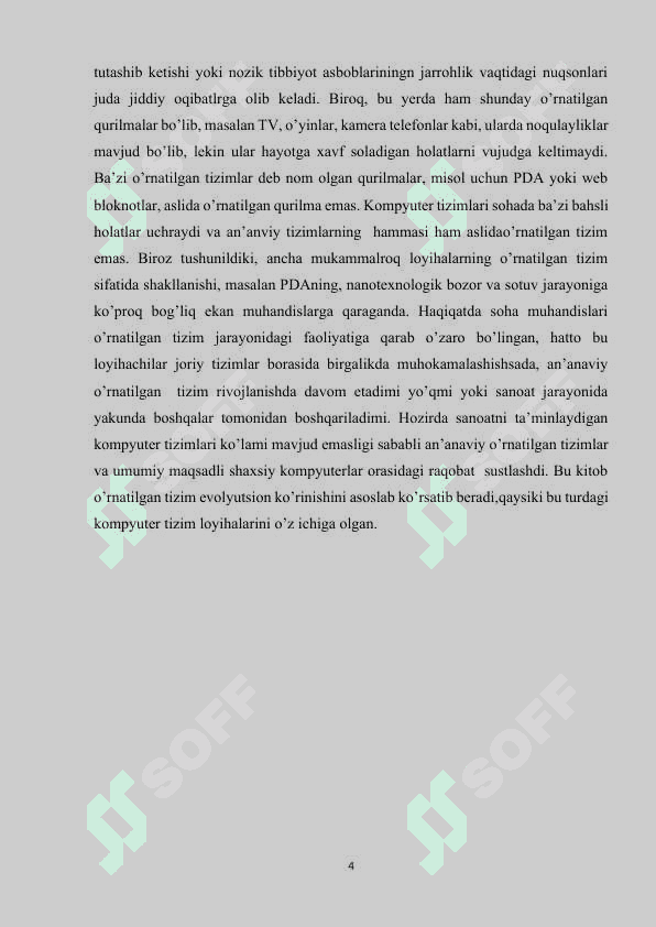 O`RNATILGAN TIZIMLARNING ASOSLARI 4