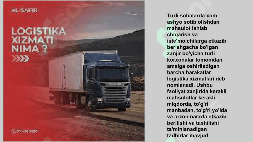 Logistika xizmat 2