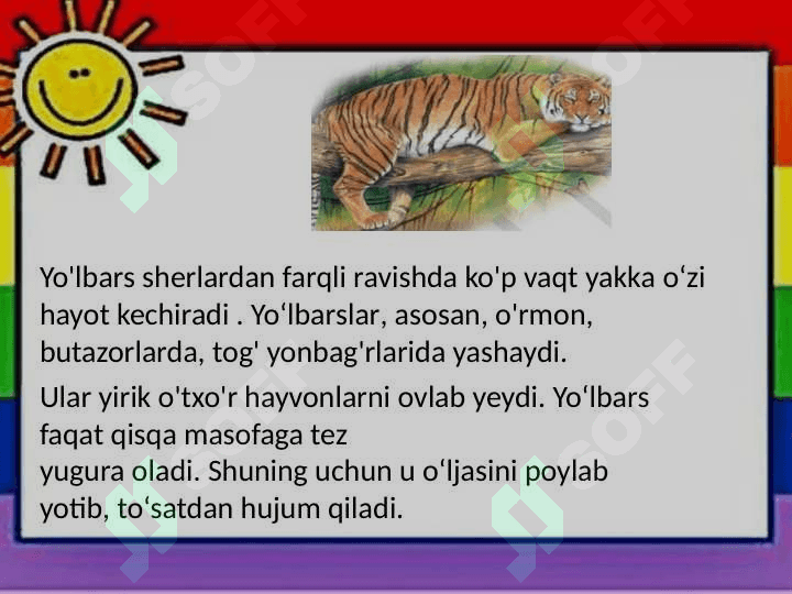 HAYVONOT OLAMI VA UNING XILMA-XILLIGI 4