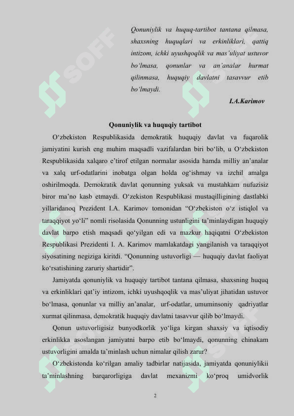 Qonuniylik va huquqiy tartibot 2