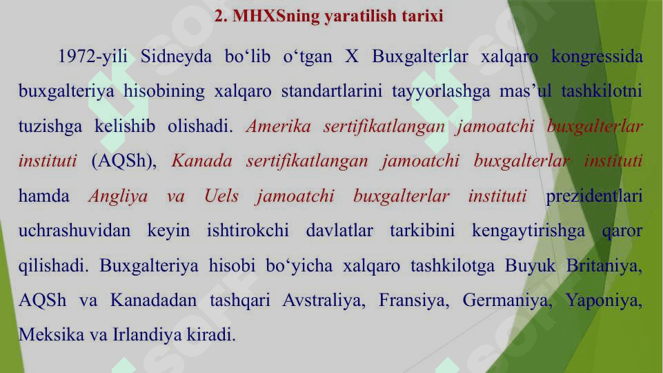 Moliyaviy hisobot va tartibga solishning zamonaviy muammolari, moliyaviy hisobot taqdimoti 7