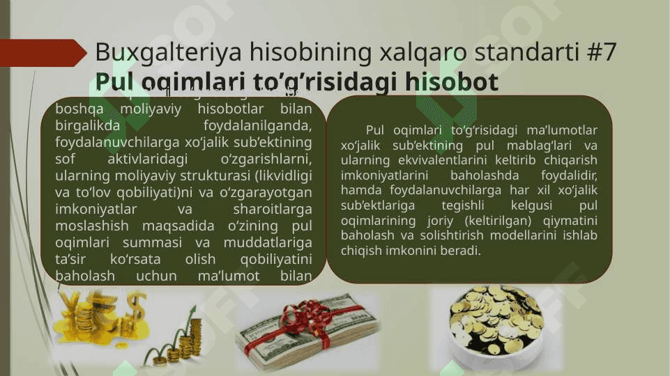 Pul oqimlari to‘g‘risidagi hisobot 3