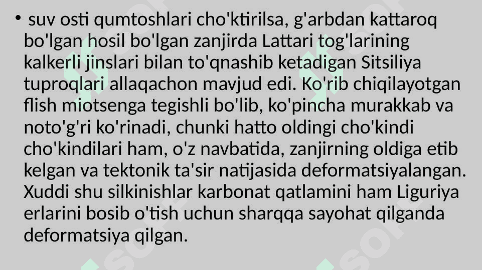 Qadimgi va yosh platformalarning relefi xususyatlari 7