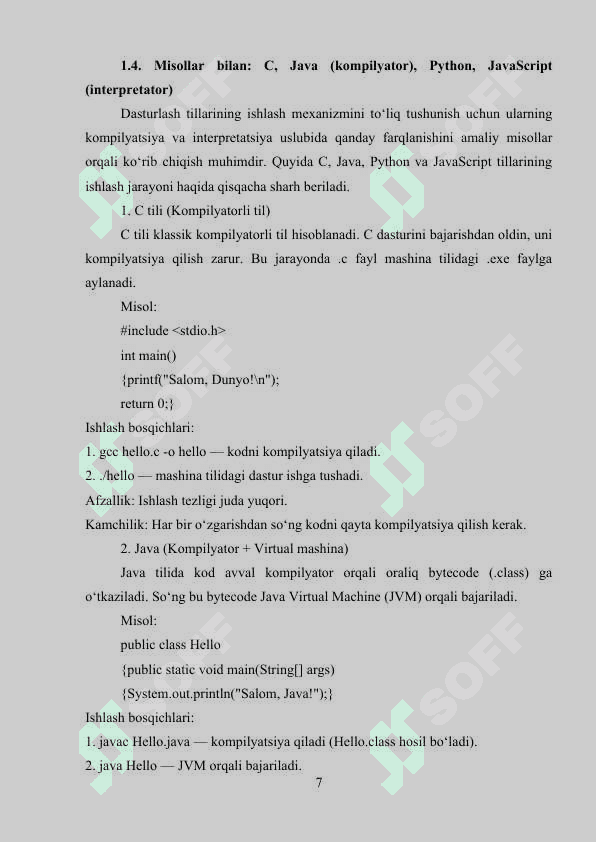 Interpretator va kompilyator  Pythonning ish prinsipi 7