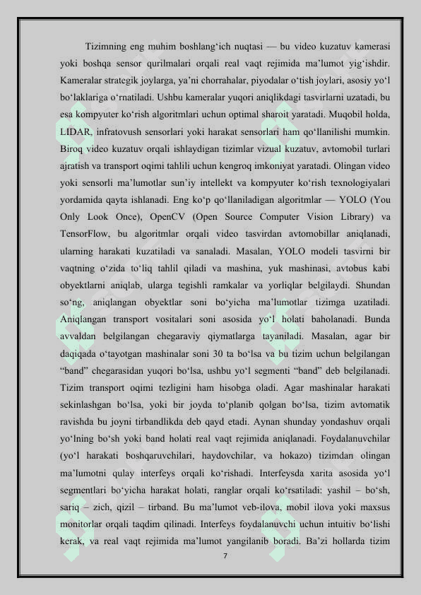 O‘qlarni sanash orqali yo‘lning bo‘sh bandligini nazorat qilish tizimi(ESSO) M.docx 7