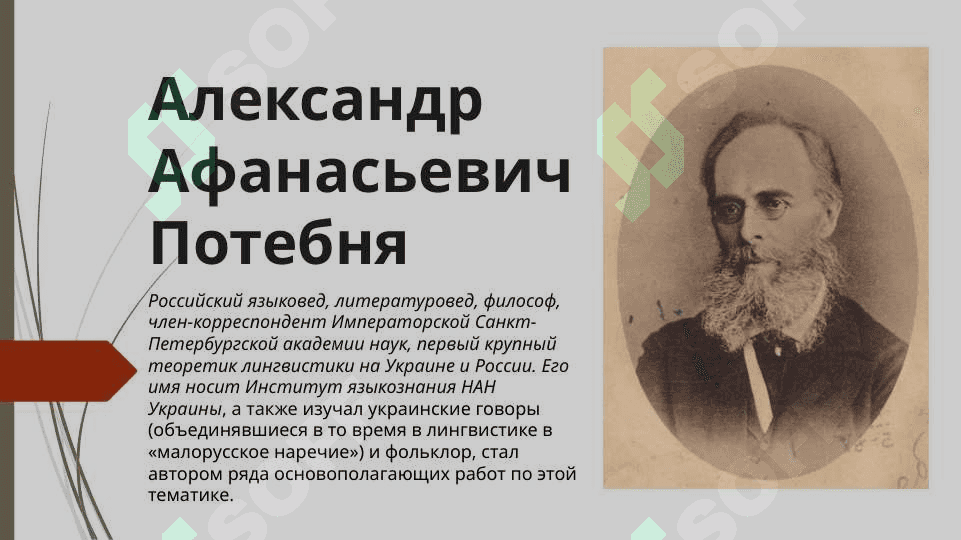 Тема:Алелександр Афанасьевич Потебня 2