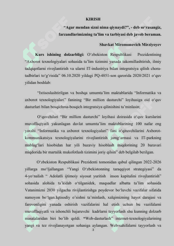 HTML jadvallari bilan ishlash 3
