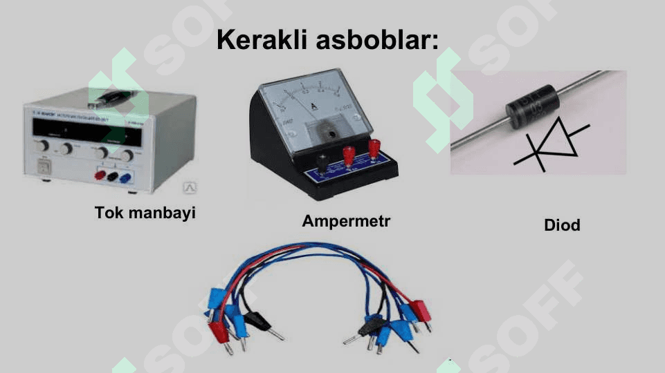 Yarimo‘tkazgichli diodning volt-amper xarakteristikasini o‘rganish. 3