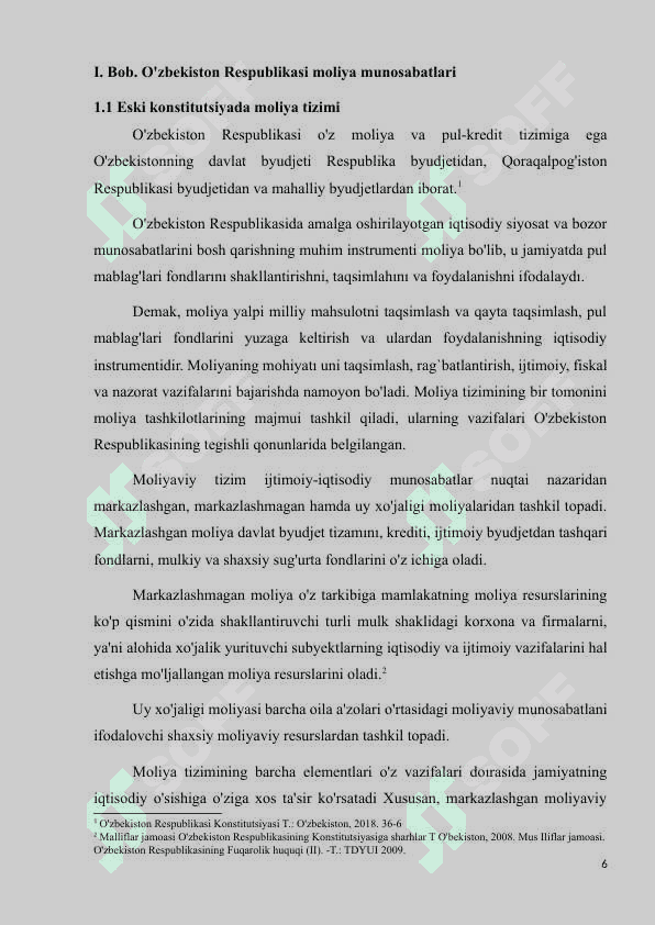 Moliya pul va bank tizimi 6