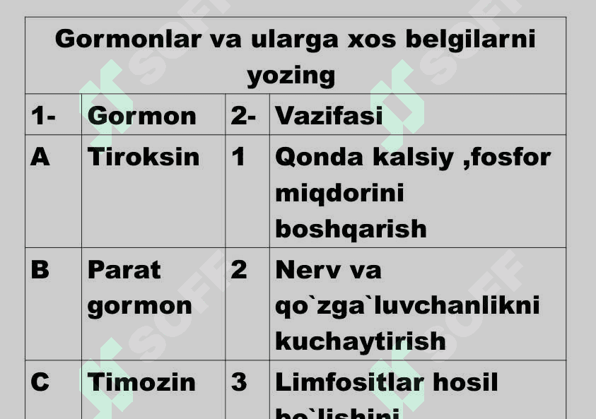 8- sinf Odam va uning salomatligi 2