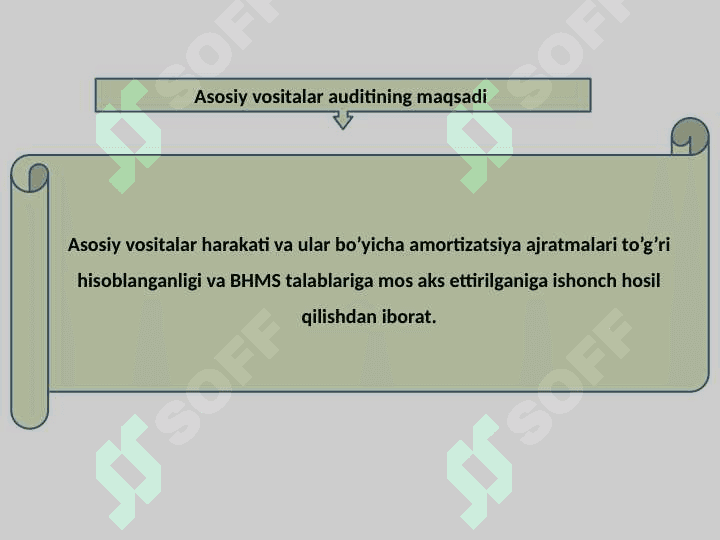 TA’MINOT JARAYONI  AUDITI 6