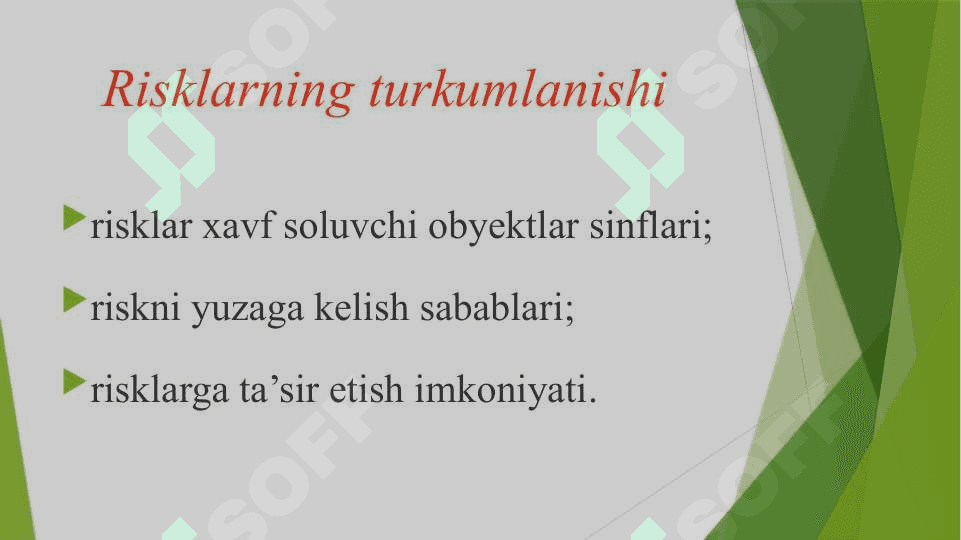 SUG`URTA FONDI VA UNING TURLARI 8