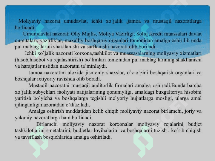 MOLIYA TIZIMI VA MOLIYAVIY SIYOSAT 7