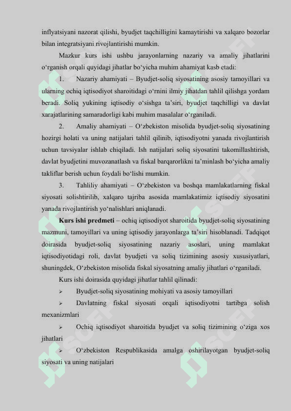 Ochiq iqtisodiyotda byudjet-soliq siyosati 4