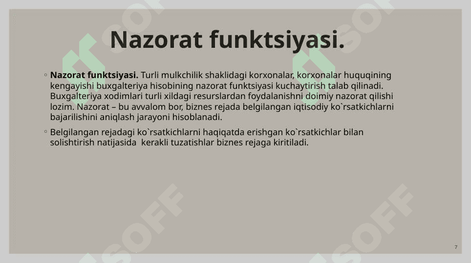 BUXGALTERIYA HISOBI FANINING PREDMETI VA USULLARI 7