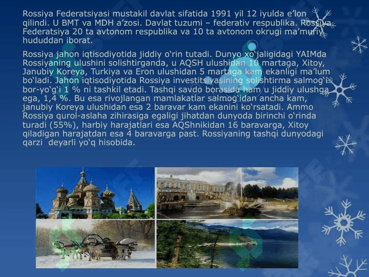 Rassiya davlati turizmi 3