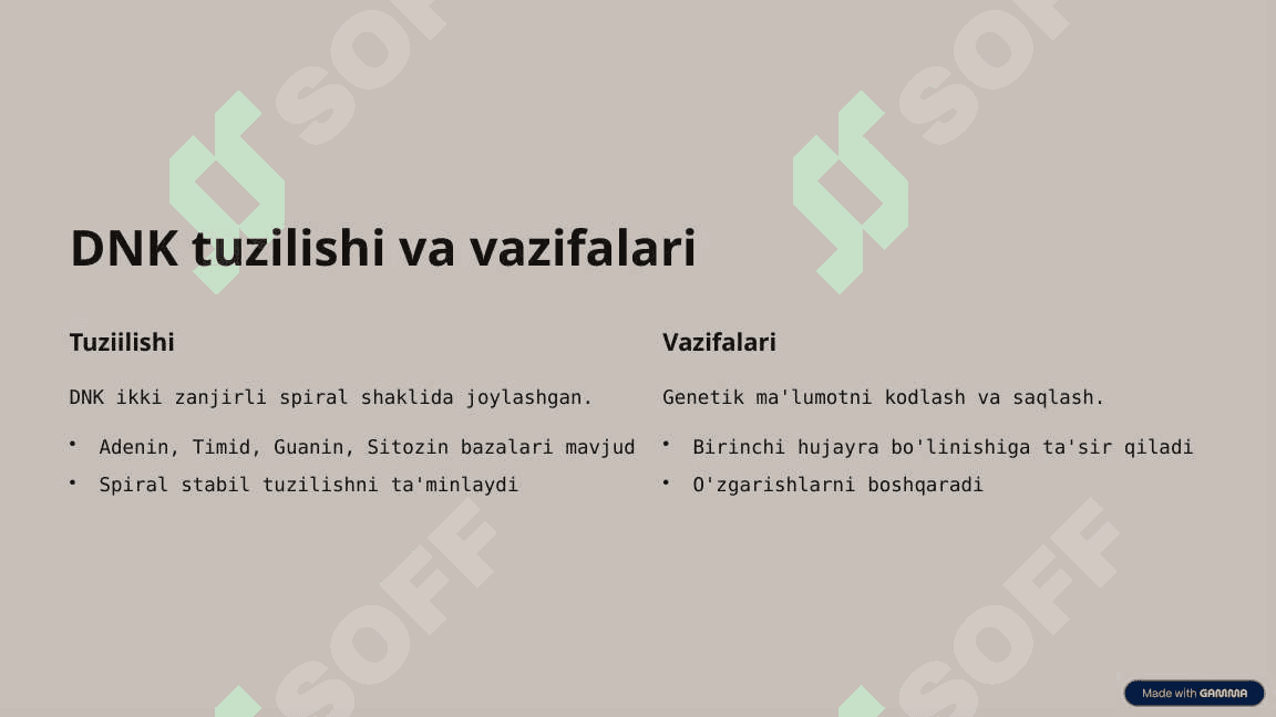 Genetika asoslari 4