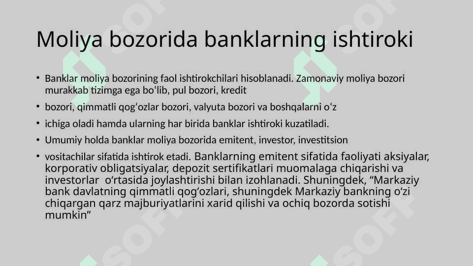 MOLIYA BOZORIDA BANKLAR VANOBANK KREDIT INSTITUTLARI 7