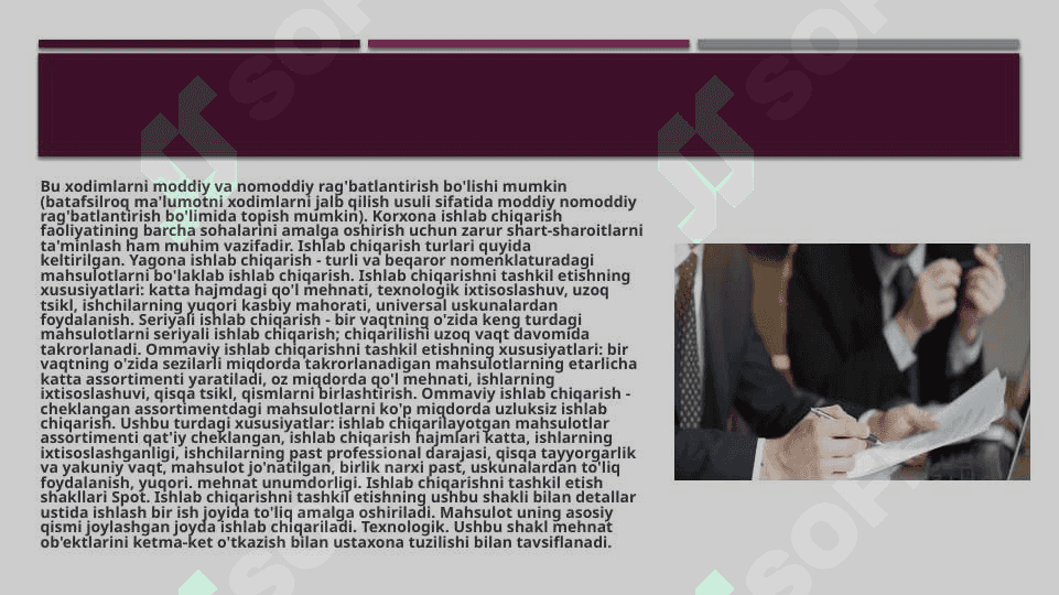 sanoat mahsulotlarini sotishni samarali tizmini tashkil etish 3